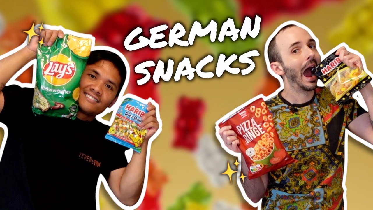 Americans Try German Snacks 🇩🇪🍬 TONS of Haribo Candy, Lay's Chips + More
