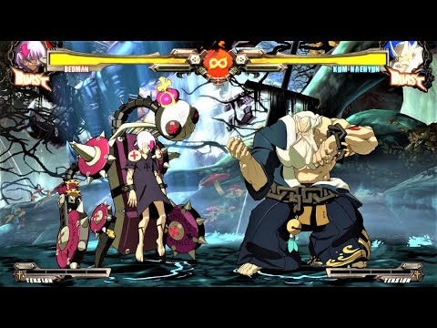 MANIAC LEVEL Bedman VS Kum Haehyun GUILTY GEAR Xrd Rev 2 Hardest AI Battle Match