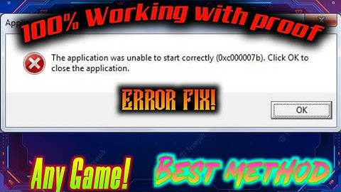 Fix 0xc000007b error for any GAME!! | HOW TO FIX 0XC000007B ERROR WINDOWS