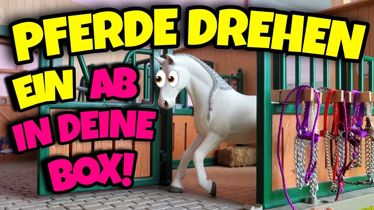Schleich Pferde drehen ein Pferd ab in deine Box Video 🐴🎬