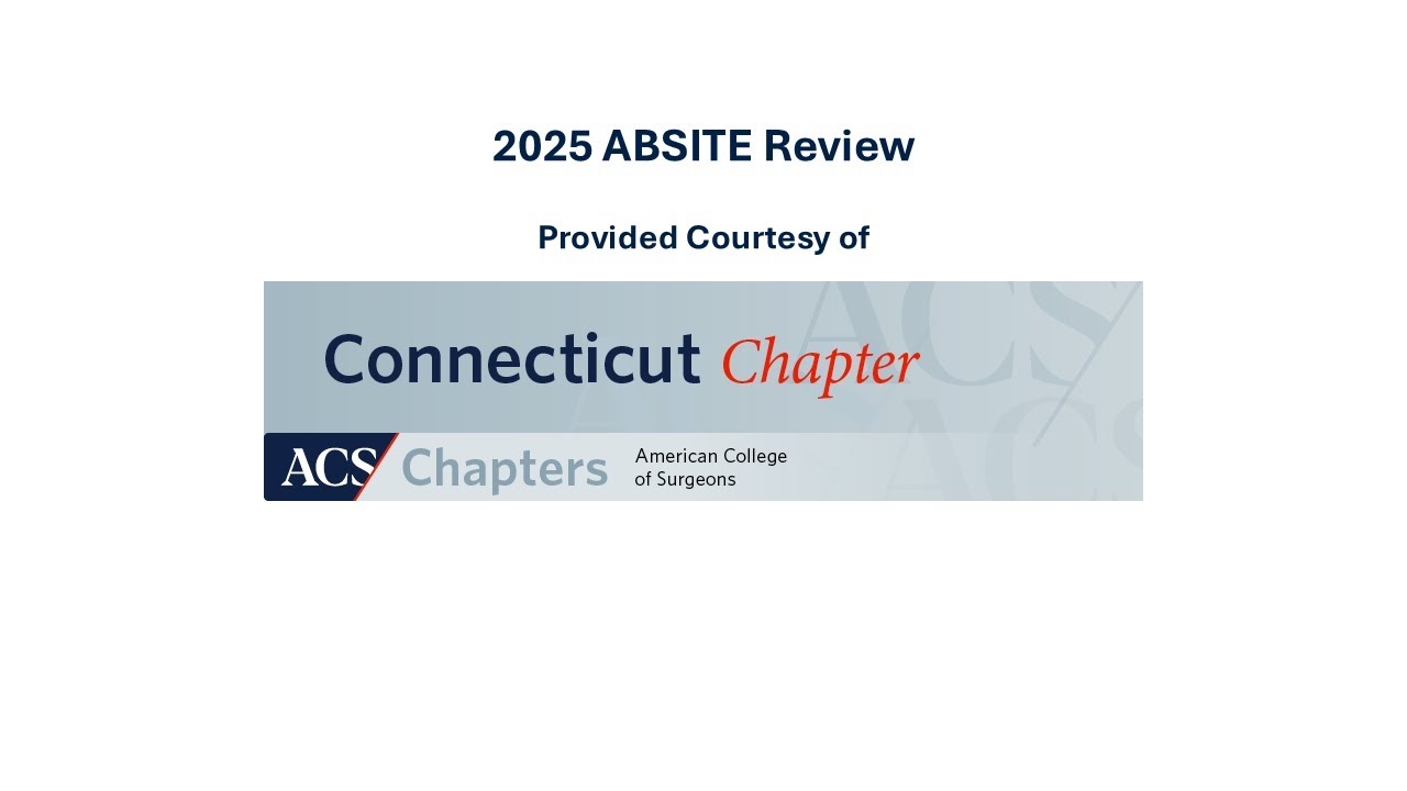 2025 ABSITE Surgical Critical Care - YouTube