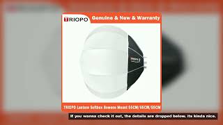 TRIOPO Lantern Softbox Light Modifier 55/65/85cm Quick Release for Sokani X100 COLBOR Godox Aputure