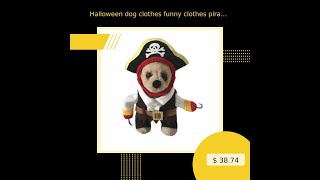 Halloween Dog Clothes Funny Clothes Pirate Clothes Pet Dress Up Foreign Trade Dog Clothes
