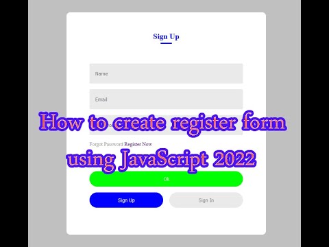 how to create register form using javascript and html Ep 3 មេរៀនទី ៣ ...
