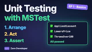 Unit Testing in C# with MSTest for Beginners | Your First Unit Test (Ep 1)