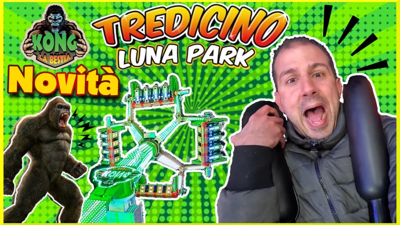 LUNA PARK del TREDICINO ad ARONA edizione 2024. provo GIOSTRE PAUROSE