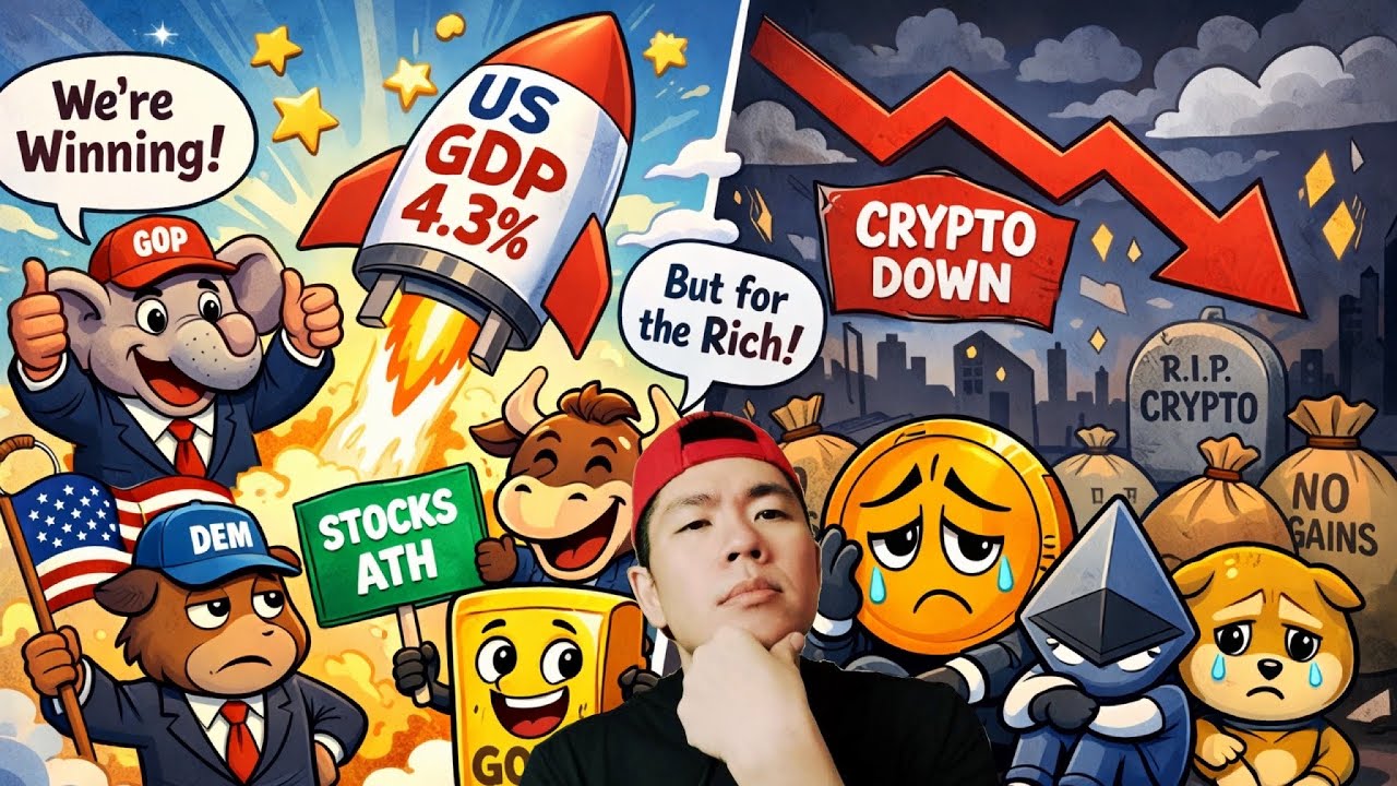⁣Crypto All-time เซ็ง! ท่ามกลาง GDP สหรัฐแรงสุดใน 2 ปี 🇺🇸