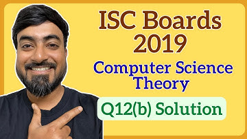ISC Class 12 Computer Science Boards Theory 2019 | Q12(a) Solution - Binary Tree PreOrder Traversal