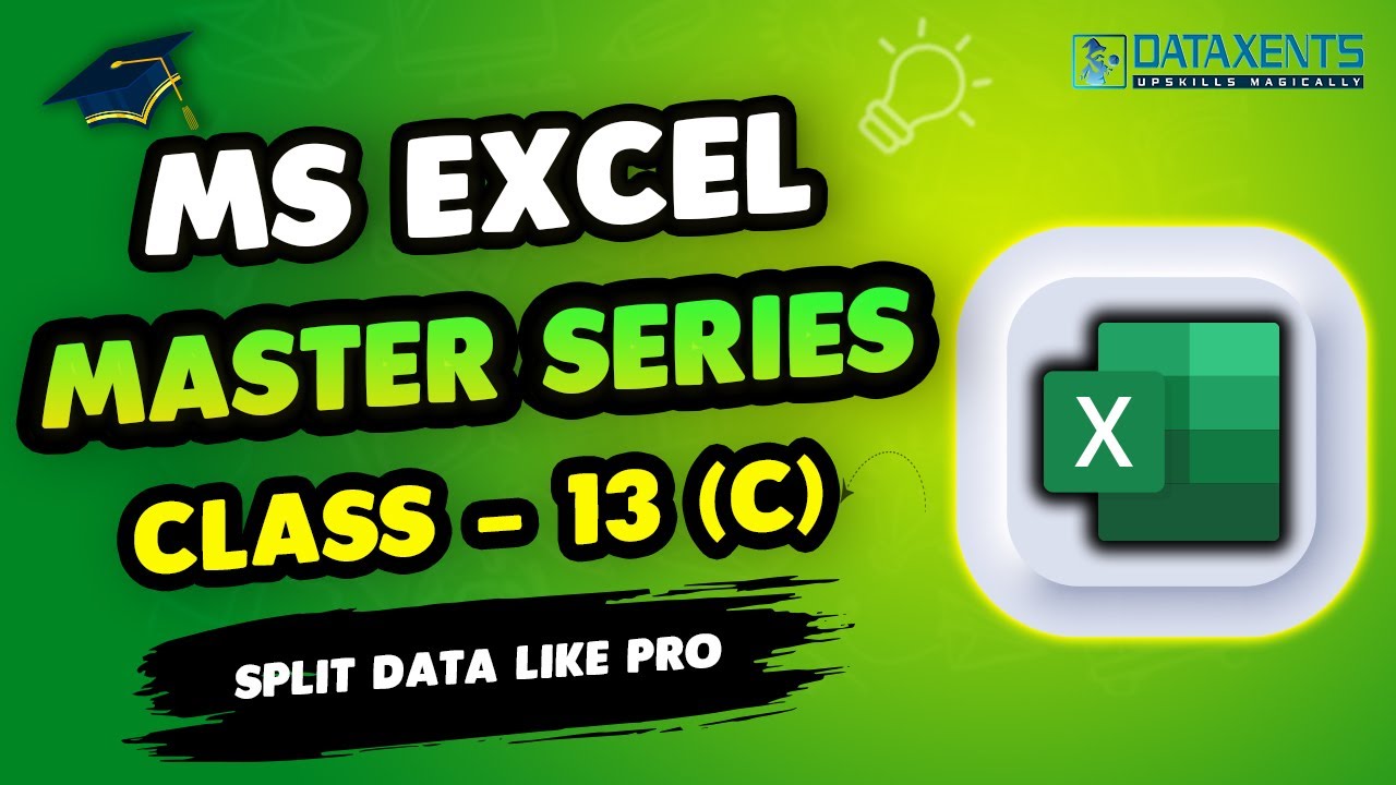 Split data like pro in Excel | Educational video | Ms Excel master