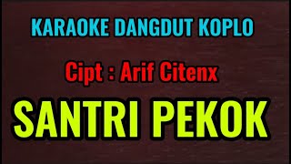 Santri Pekok - Arif Citenx - Karaoke Dangdut Koplo Version