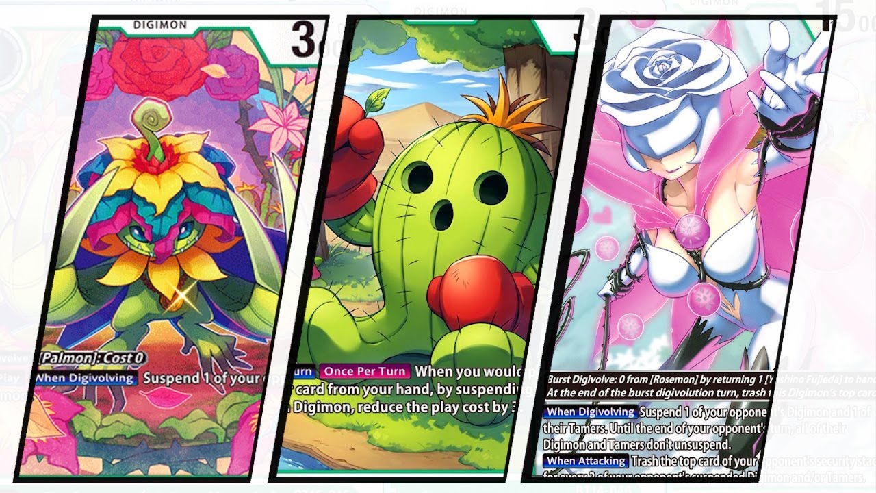Описание колоды Палмона, занявшего 1-е место среди местных игроков! | Формат Digimon TCG BT24