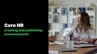 Sage HR: Create and publish announcements