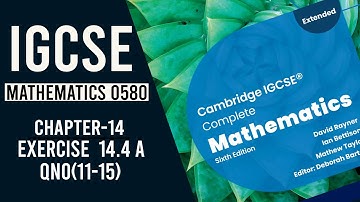 IGCSE Maths 0580 | Chapter 14 |  Exercise 14.4A Q(11-15)  | O Level Probability