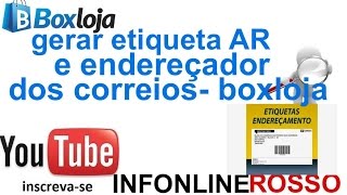 como gerar etiqueta de endereço e AR retorno correios screenshot 4