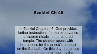 Download Lagu Ezekiel Chapter 46 summary and read together MP3