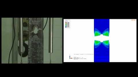 Bar Tested in Uniaxial Tension - Model vs. Test
