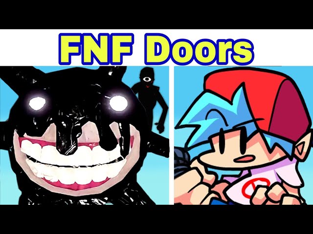 DOORS: Original Rush Jumpscare VS FNF Mod (Comparison) 