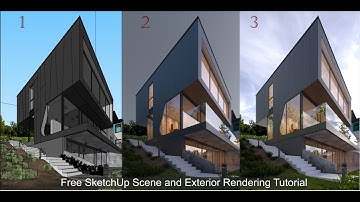 1) HDRI add Vray Next for SketchUp (Free Scene)