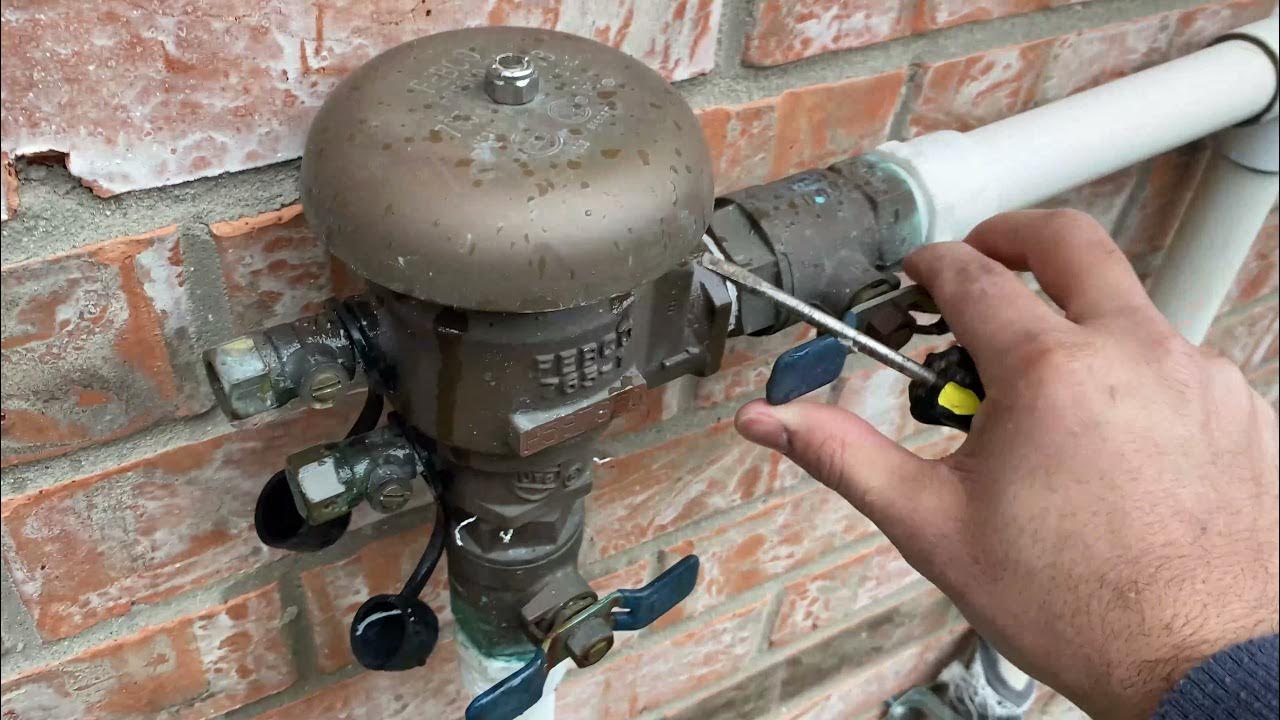 Winterize Sprinklers How to Drain your Sprinklers w/Backflow Preventer YouTube