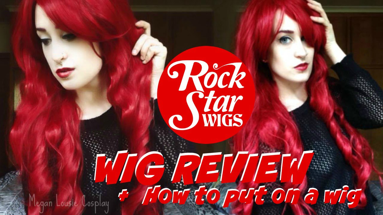RockStar Wigs Review + How To Put On A Wig Megan Louise Cosplay YouTube