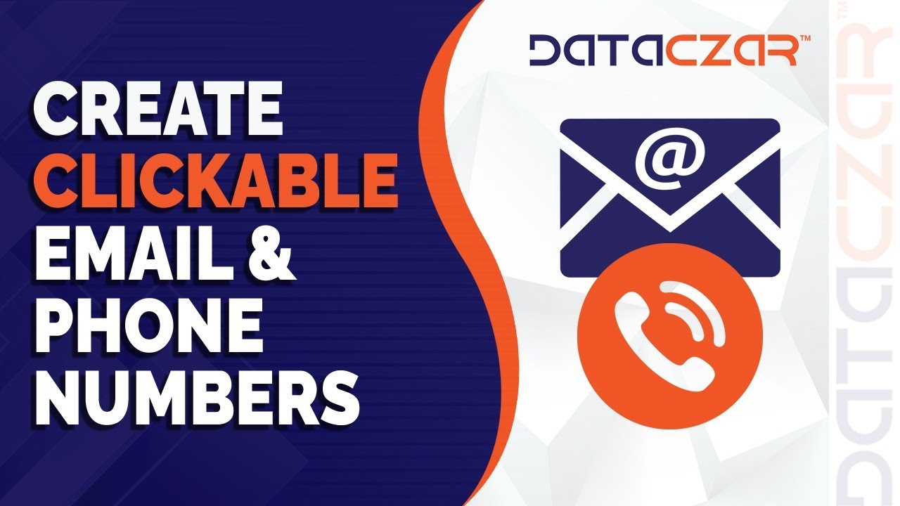 Creating Clickable Email and Phone Links for Your Site - YouTube