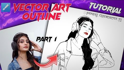 Vector art Outline tutorial | Vector art tutorial step by step (PART 1) | ft:  @PAYALGAMING