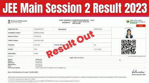 Jee Main Result 2023 Kaise Dekhe ?How to Check Jee Main Result 2023 Session 2 ?Session 2 Result Link