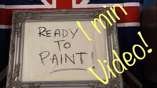 Spray painting a mirror or picture frame QUICK VIDEO