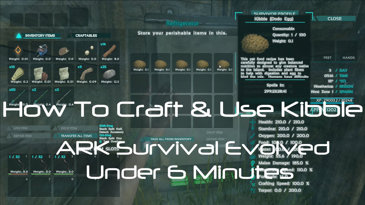 How To Craft Use Kibble Ark Survival Evolved Ark Survival Evolved Tips Ark Survival Evolved Ark