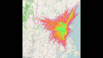 ADS-B heatmap timelapse II
