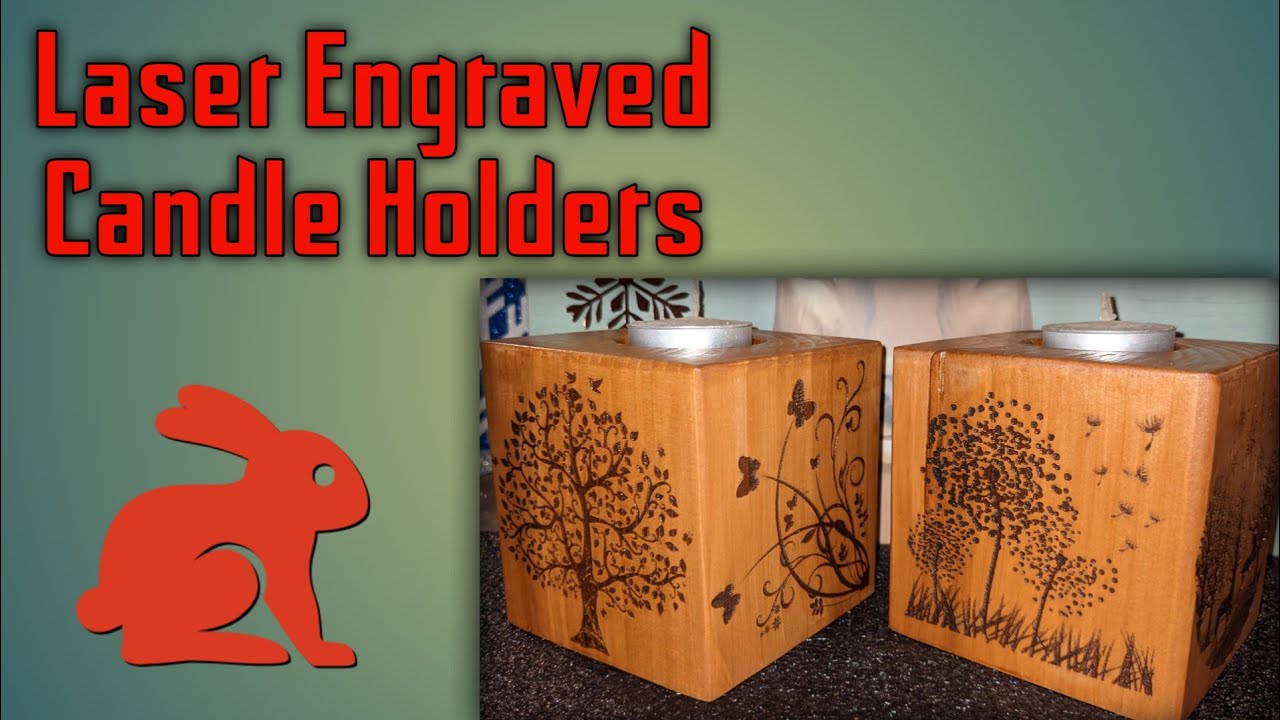 Laser engraving candle holders (timelapse) YouTube