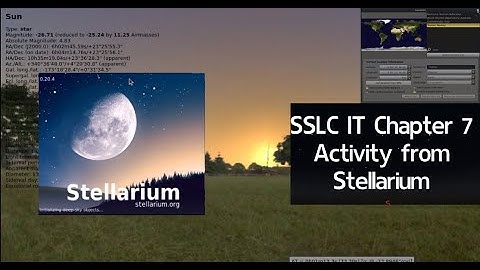 SSLC IT Chapter 7 Apparent movement of Sun in Tromso Stimulation in Stellarium