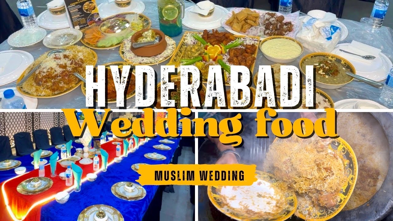 Hyderabadi shaadi ka khana😋Hyderabad Muslim wedding food✅