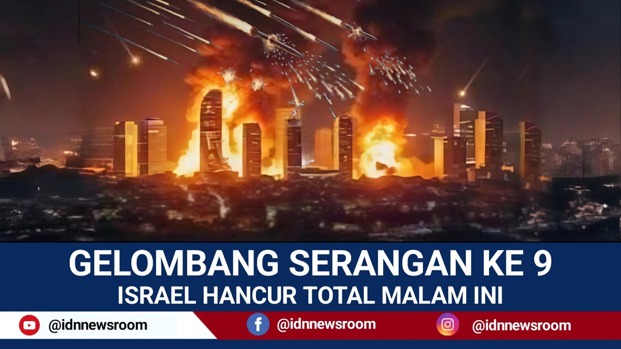 MALAM INI IRAN KEMBALI HUJANI BOM CLUSTER KE KOTA TEL AVIV