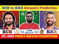 RCB vs KKR Dream11 Prediction| RCB vs KKR Today Match Prediction| IPL 2026 Match 57
