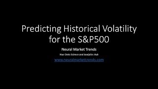 Predicting Historical Volatility in the S&P500 with RapidMiner screenshot 1