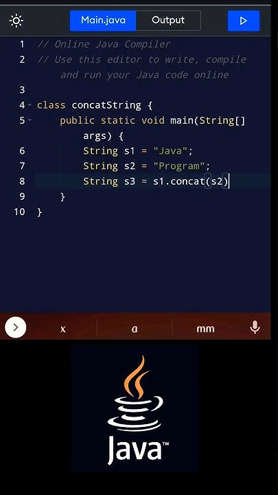 String Concatenation in Java#shorts #java #javascript #python - YouTube