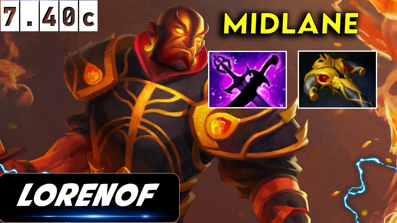 Lorenof Ember Spirit Midlane - Dota 2 Patch 7.40c Pro player Full Gameplay