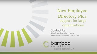 New Employee Directory Plus – support for large organizations