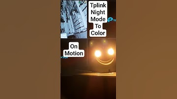 tp link night vision color on motion