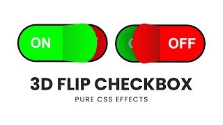 Detailed CSS 3D Flip Checkbox | Html CSS Custom Checkbox Details