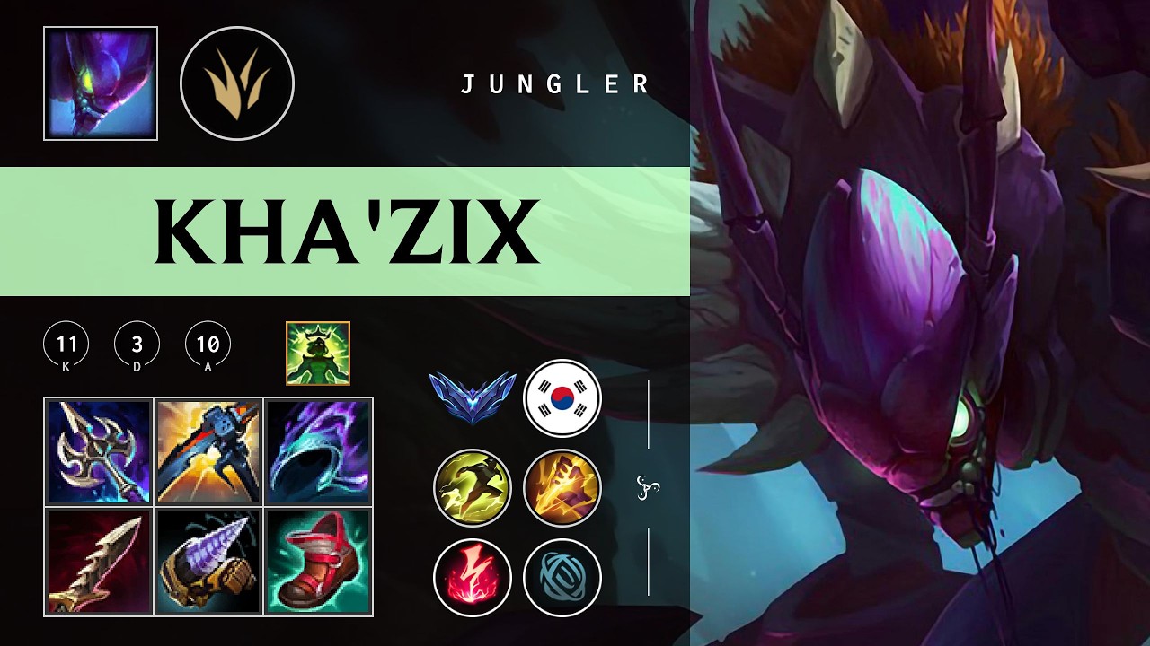 Kha'Zix Jungle vs Zaahen - KR Diamond Patch 26.03