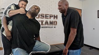 PAINFUL HYPERKYPHOSIS *Crazy Car Crash* CHIROPRACTIC CRACKING!