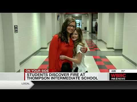 Students discover fire at Thompson Intermediate School