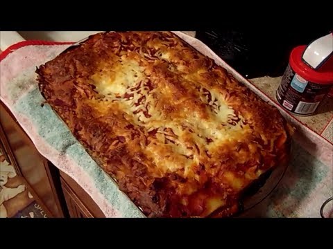 Easy homemade spinach lasagna