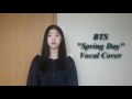 فتاة جميلة كورية تعني اغنية spring day ل- Bts