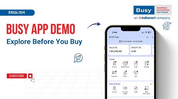 Access BUSY App Demo Account ✅ Try Before You Buy | English