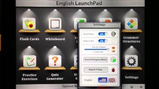 English LaunchPad Main Menu / Settings