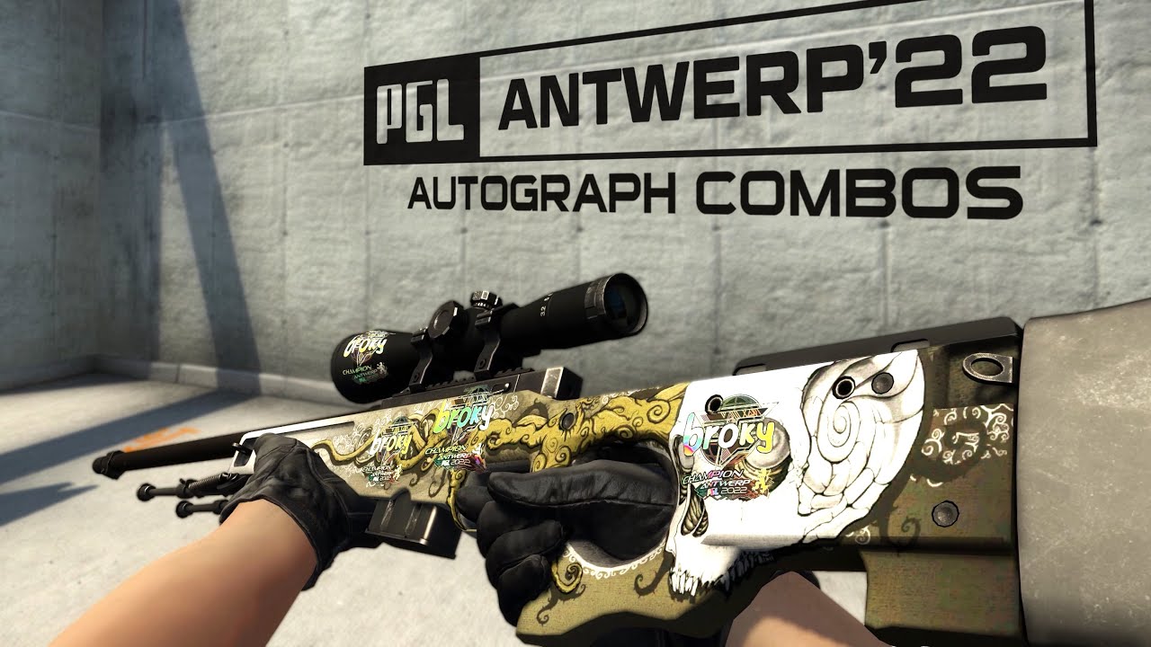 CSGO PGL Antwerp Major Autograph (holo) sticker combinations [4K60FPS