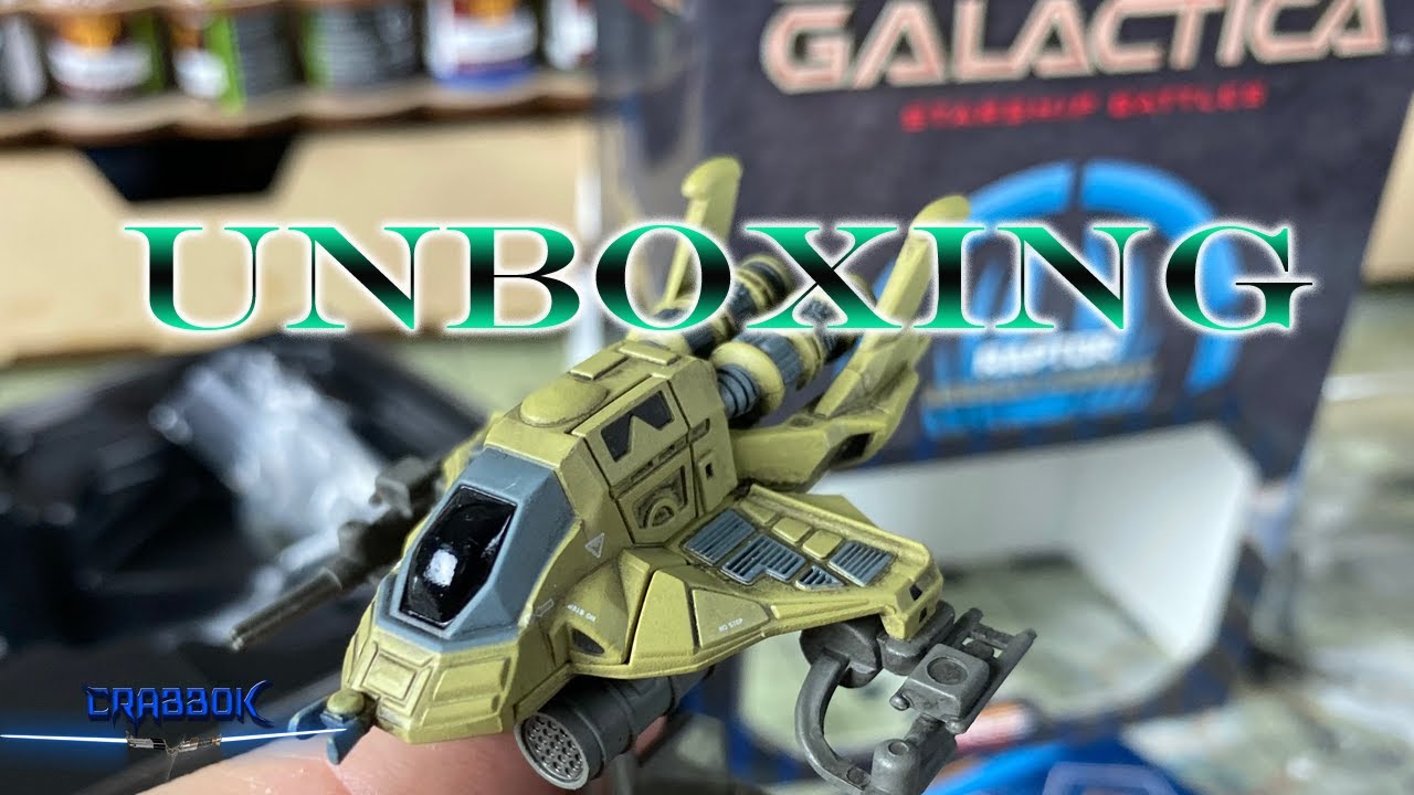 Battlestar Galactica: Starship Battles - Raptor Unboxing - YouTube